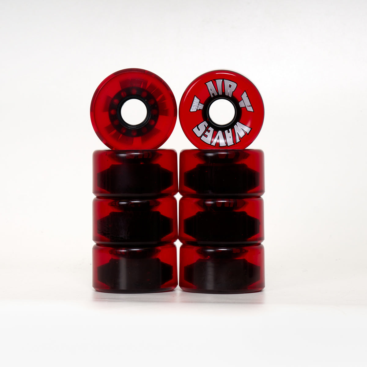 Airwaves 65mm/78a Wheels - Clear Red