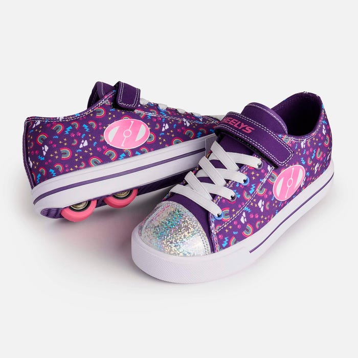 Heelys Snazzy X2 - Purple/Multi/Rainbow