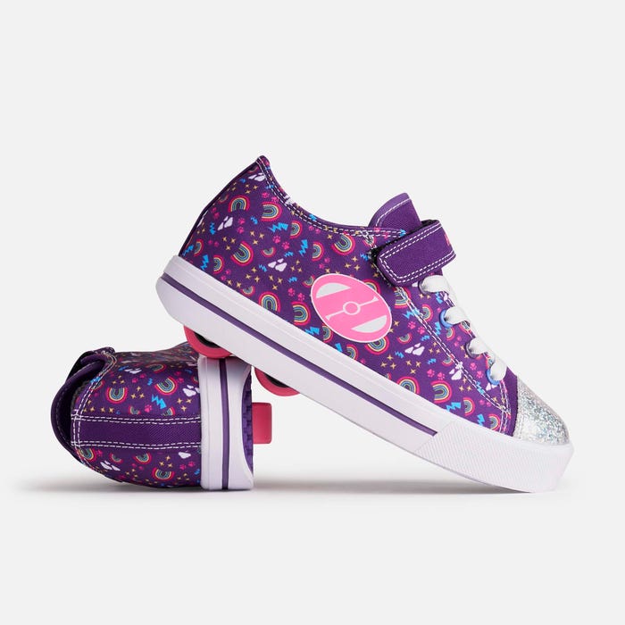 Heelys Snazzy X2 - Purple/Multi/Rainbow