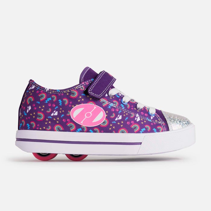 Heelys Snazzy X2 - Purple/Multi/Rainbow