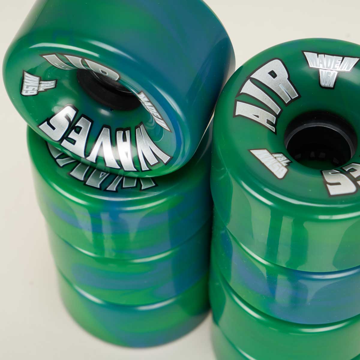 Airwaves 65mm/78a Wheels - Blue/Green Marble