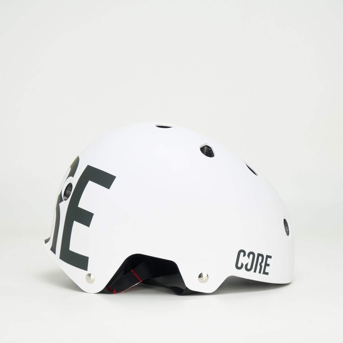 Core Street Helmet - White with Black Decal
