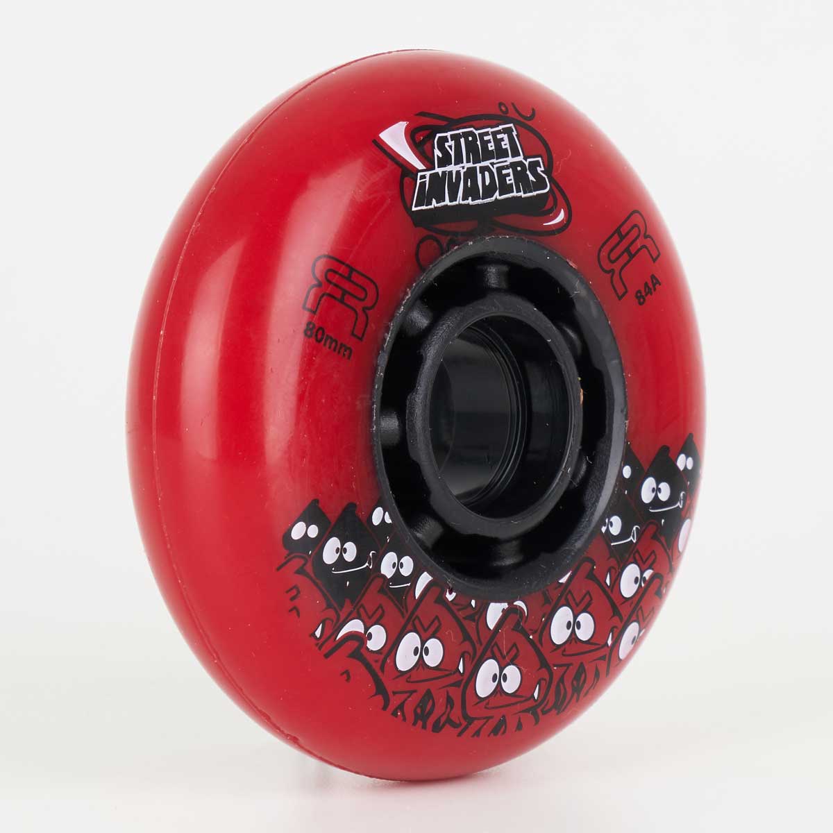 FR Street Invader II Red Wheels 72mm / 76mm / 80mm (Singles)-FR Skates-72mm,76mm,80mm,atcUpsellCol:upsellseba2,atcUpsellCol:upsellwheels,Current,Freeskate / Powerblade,New Stuff,red