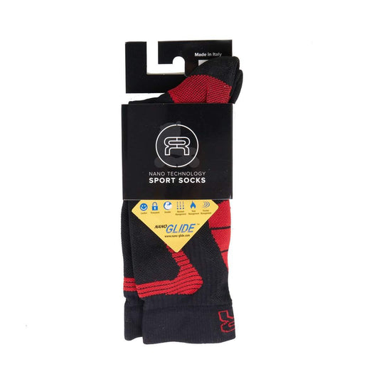FR Nano Sports sock - Black / Red