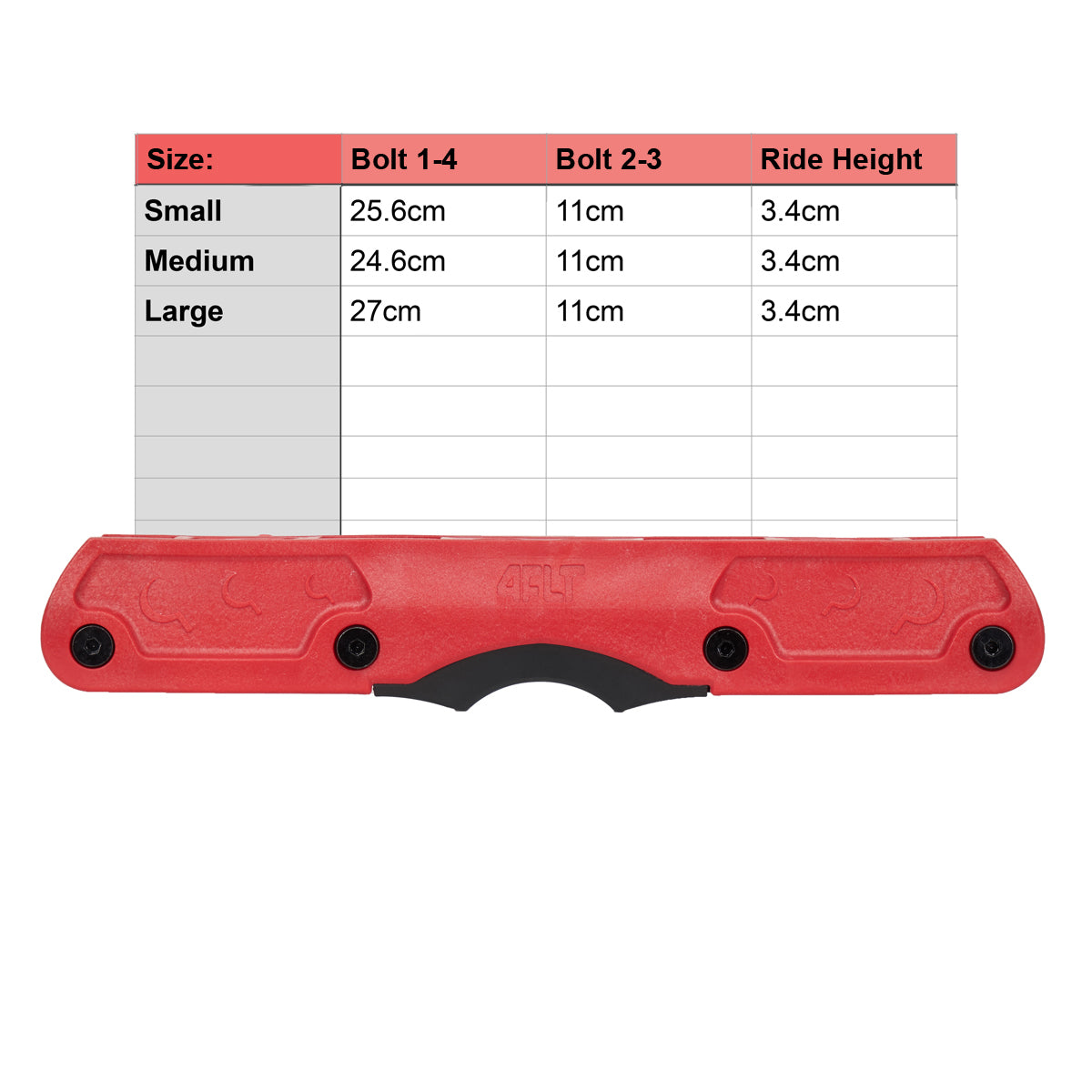 Ground Control Featherlite FLT4 Frames Red (FLT4)