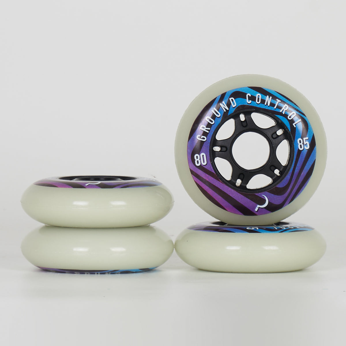 Ground Control Glow  Wheels 80mm / 85a - Black Core