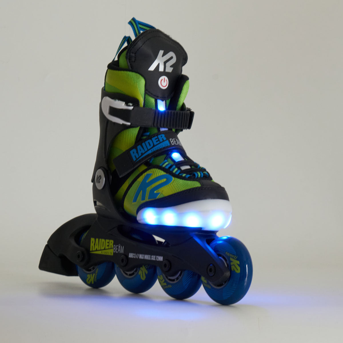 K2 Raider Beam Junior Adjustable 2023 Inline Skates - Green/Blue