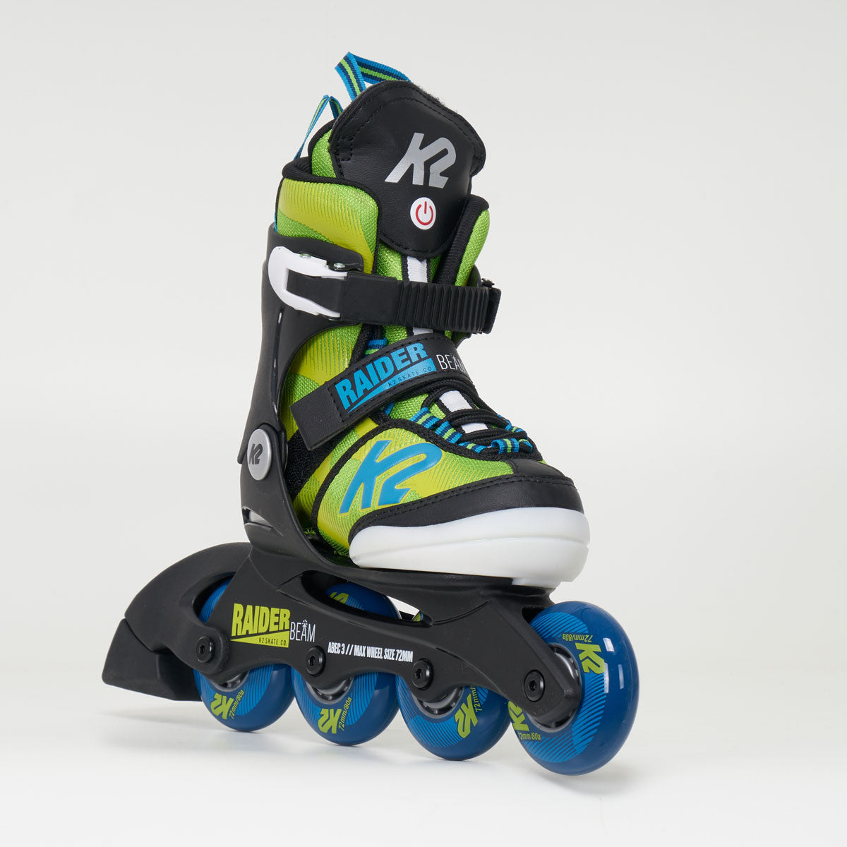 K2 Raider Beam Junior Adjustable 2023 Inline Skates - Green/Blue
