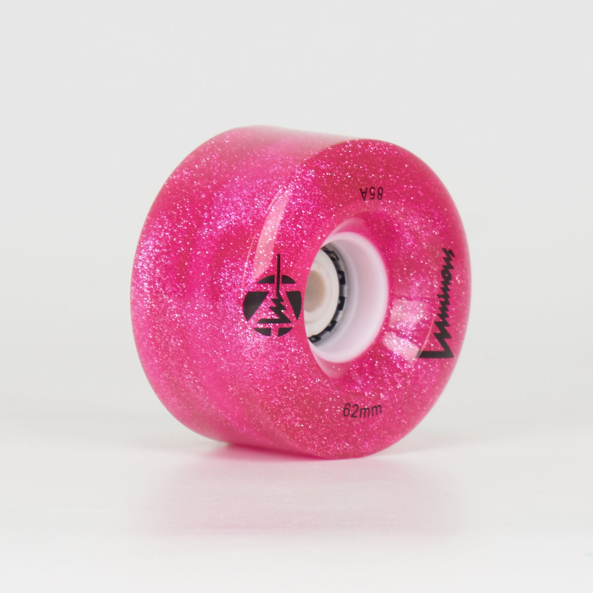 Luminous LED Light Up 62mm/85a Wheels - Pink Glitter (Singles)