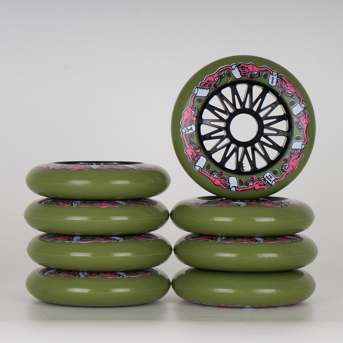 Mushroom Blading Mugs Wheels 100mm - 8 Pack