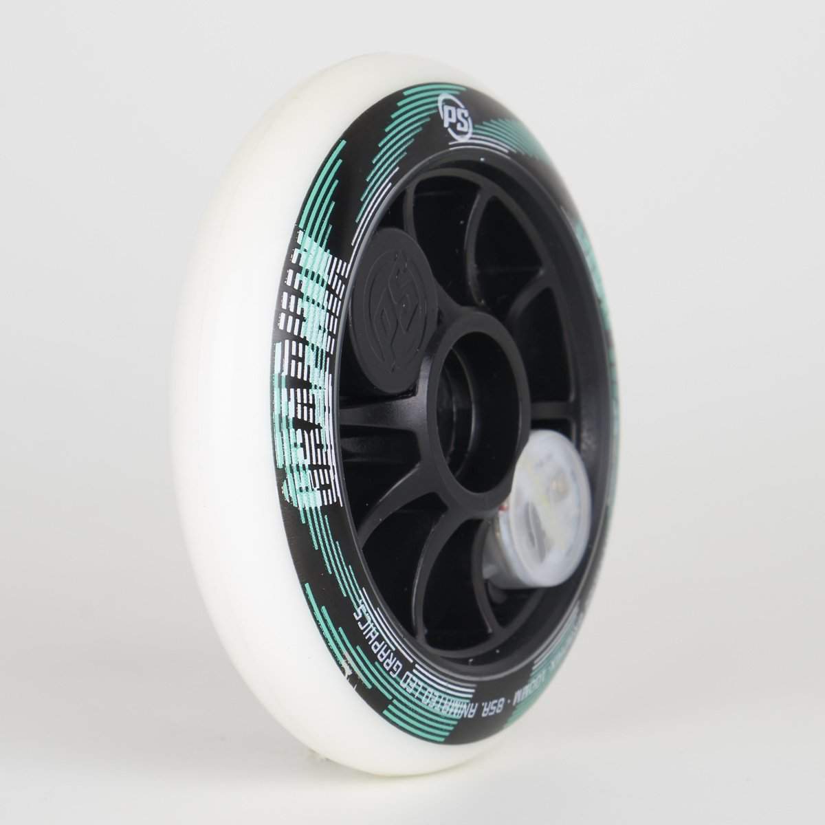 Powerslide Graphix 100mm White Wheels (Singles)