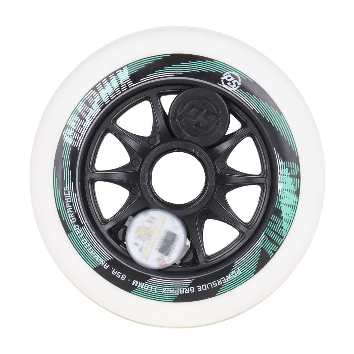 Powerslide Graphix 110mm White Wheels (Singles)