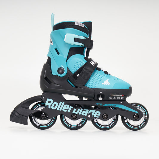 Rollerblade Microblade Junior Adjustable Inline Skates - Aqua / Black