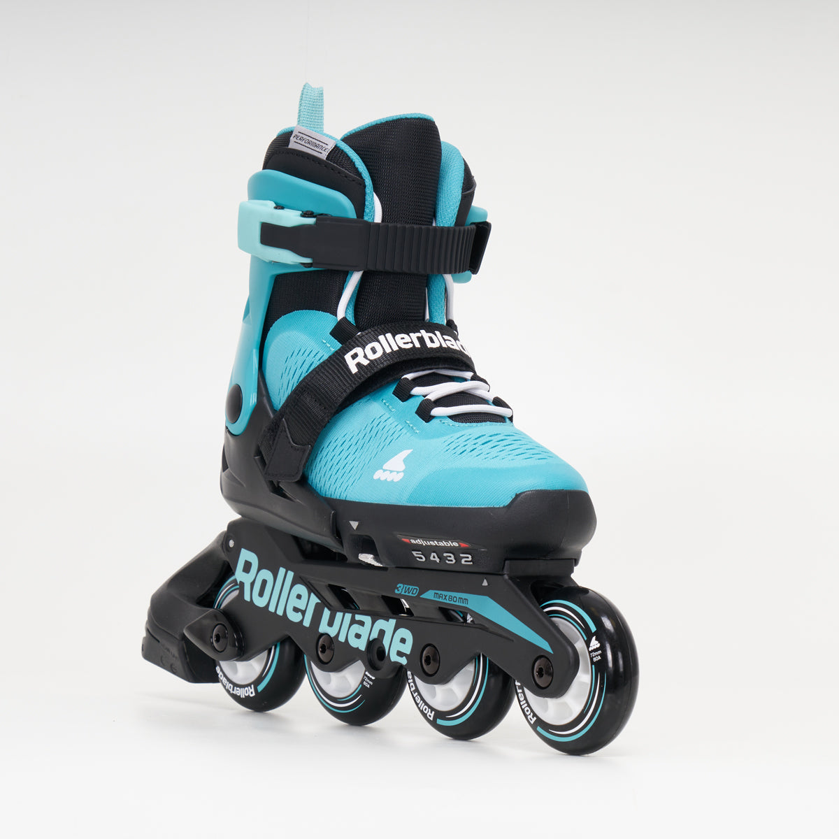 Rollerblade Microblade Junior Adjustable Inline Skates - Aqua / Black