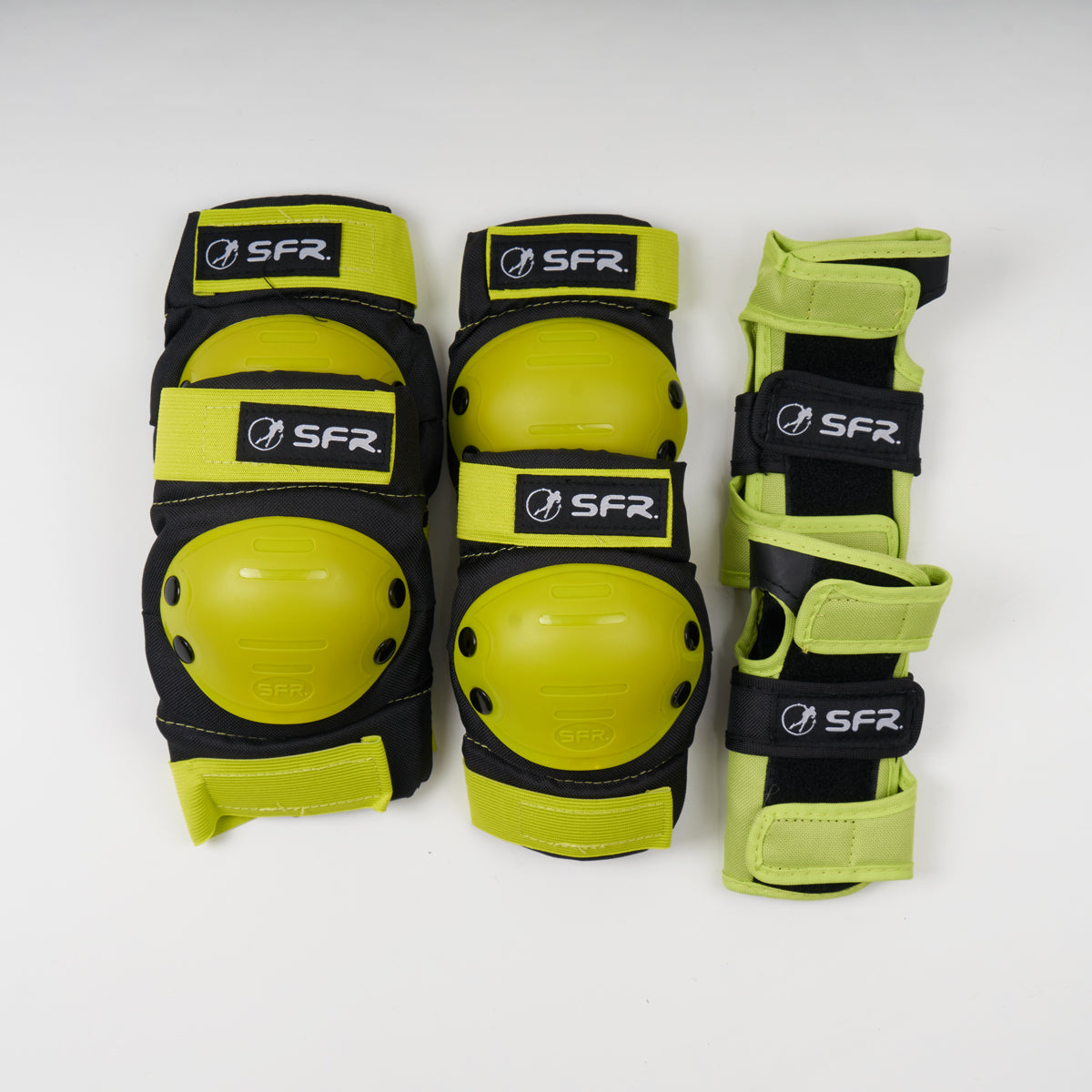 SFR Youth Ramp Triple Junior Pad Set - Lime