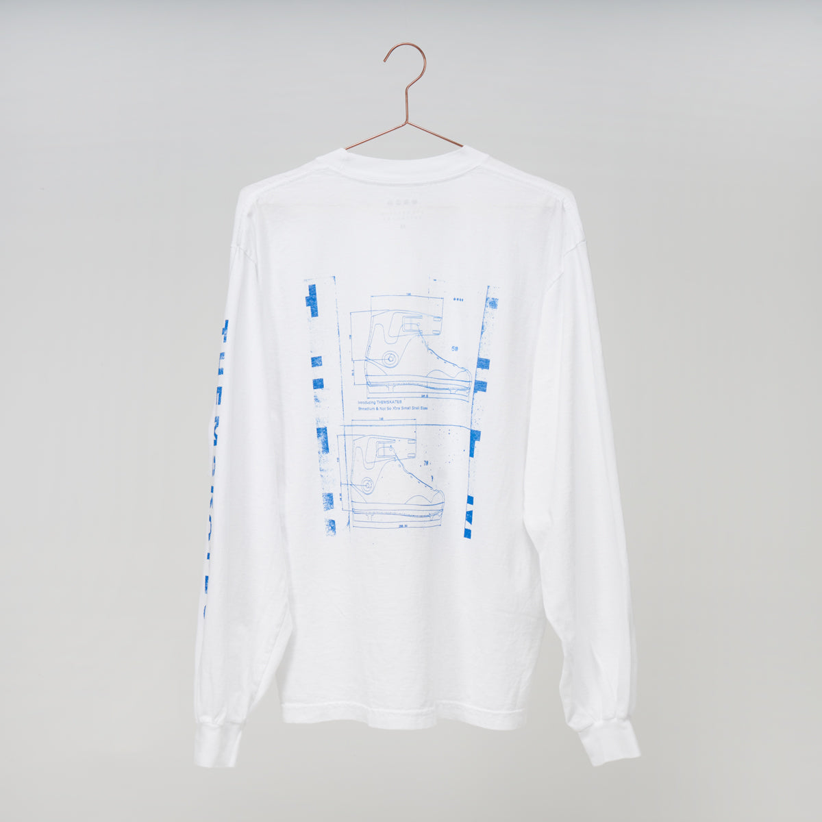 THEM Skates Clothing Capsule Long Sleeve T-Shirt - White (For New Shell Sizes)