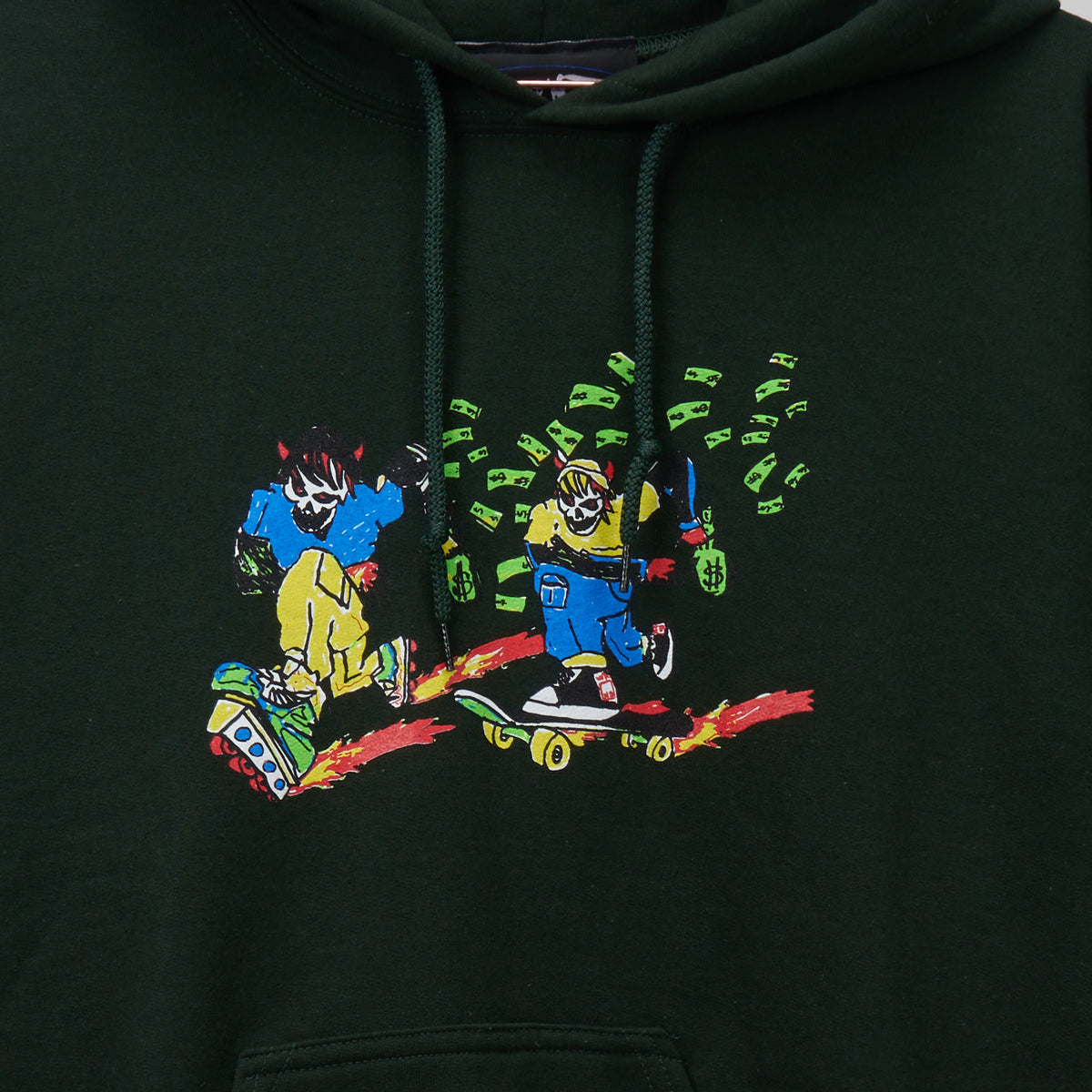 WKND Skateboards x THEM Skates ATM Hoodie - Forest Green