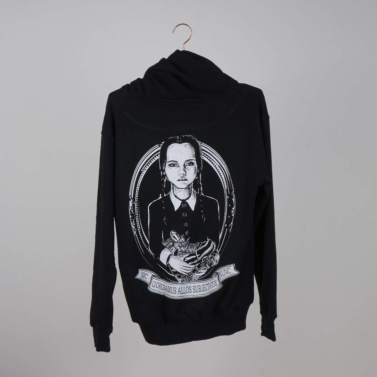 Blade Club Wednesday Adams Zip up Black Hoody