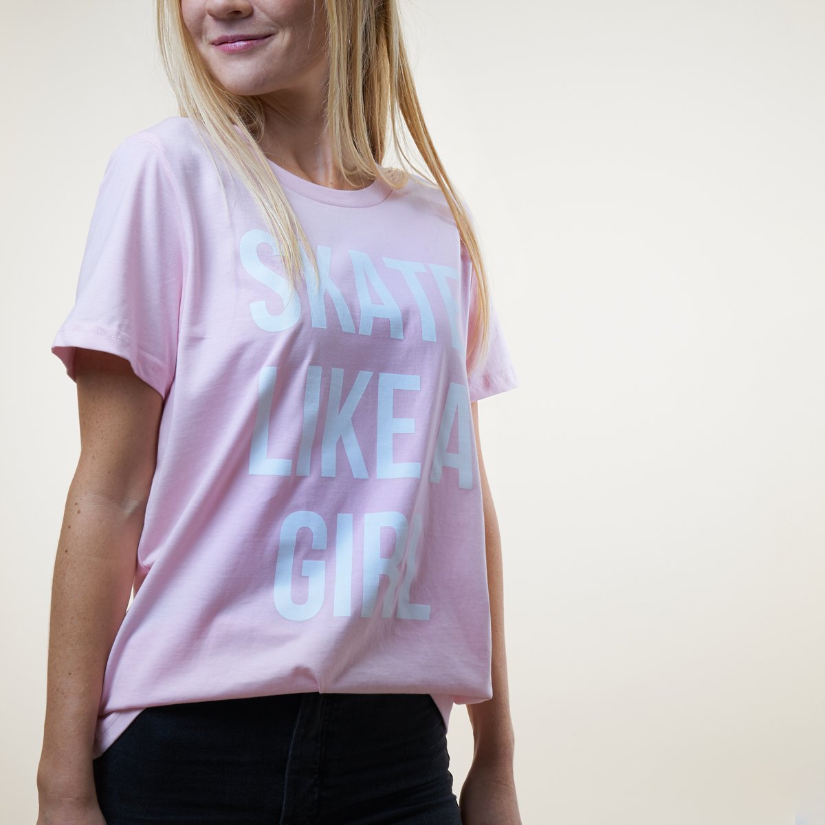 Paradise by Marawa 'Skate like a girl' Pink T shirt