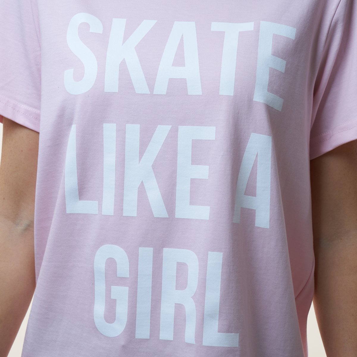 Paradise by Marawa 'Skate like a girl' Pink T shirt