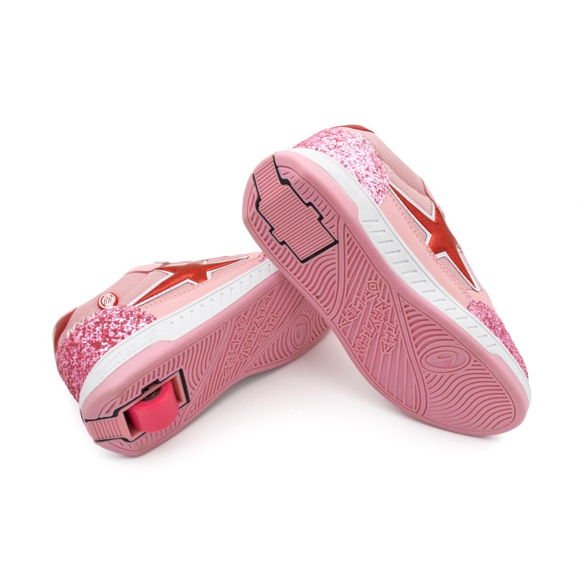 Breezy Rollers Star - Walk & Roll Shoes (Pink)