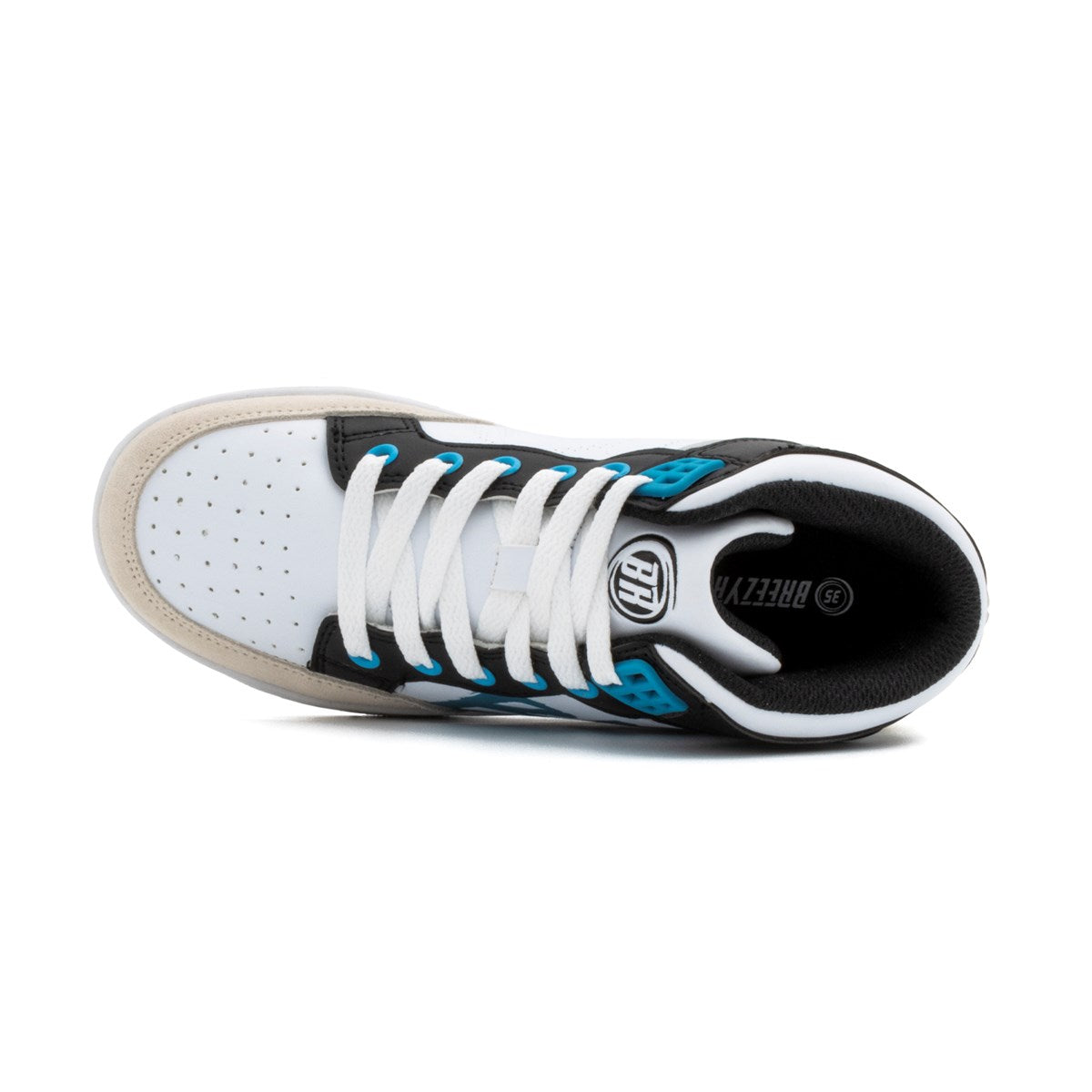Breezy Rollers Skater - Walk & Roll Shoes (White/Multicoloured)