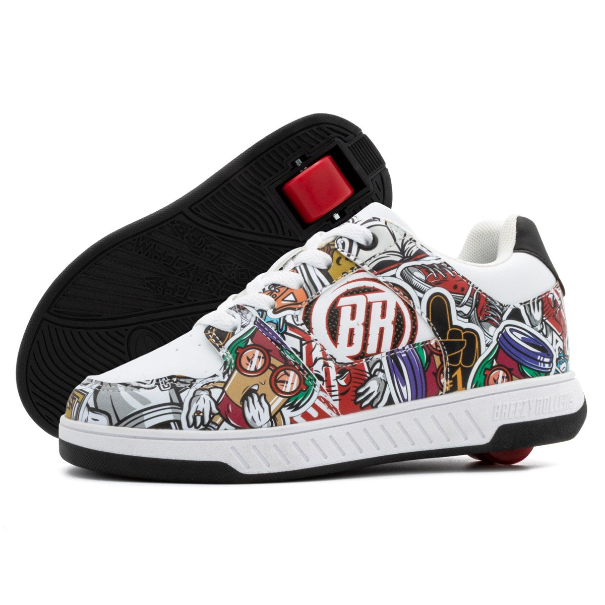 Breezy Rollers Groovy Cartoon - Walk & Roll Shoes