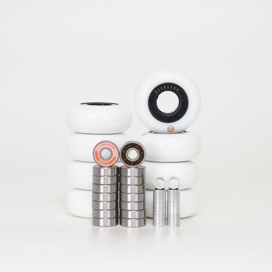 Revolver 58mm - Complete Wheel, Bearing & Spacer Pack (for 8 wheels) - Loco Skates