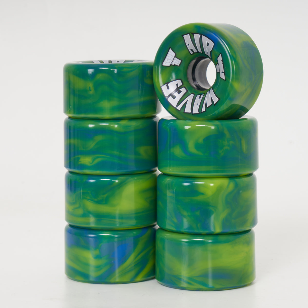 Airwaves - Green & Blue Swirl