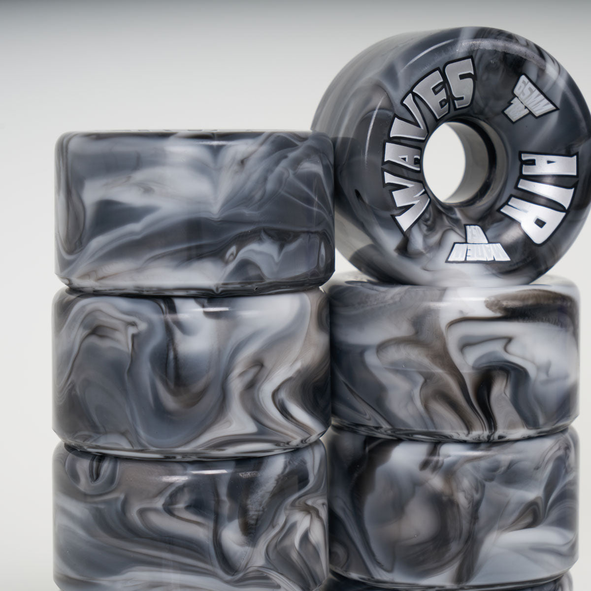 Airwaves 65mm/78a Wheels - Black/White Marble