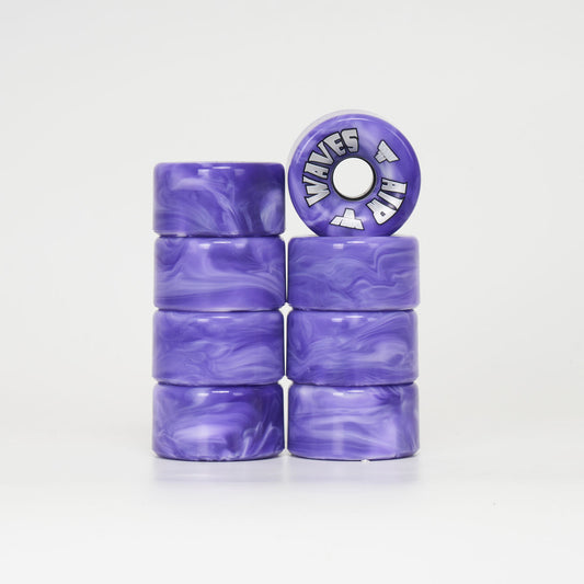Airwaves - Purple & White Swirl