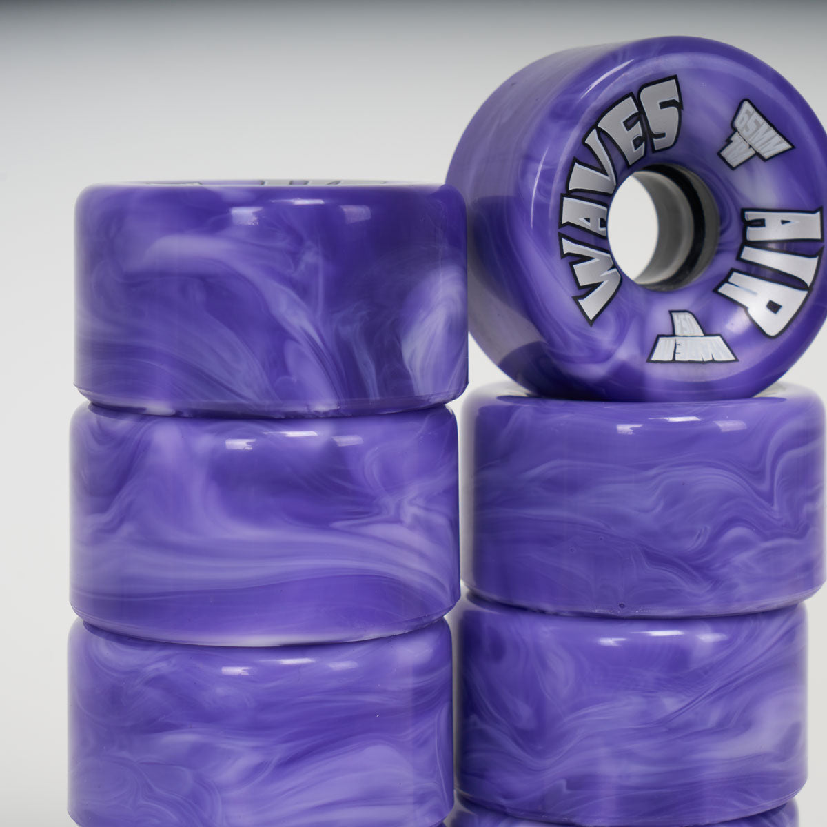 Airwaves 65mm/78a Wheels - Purple/White Marble