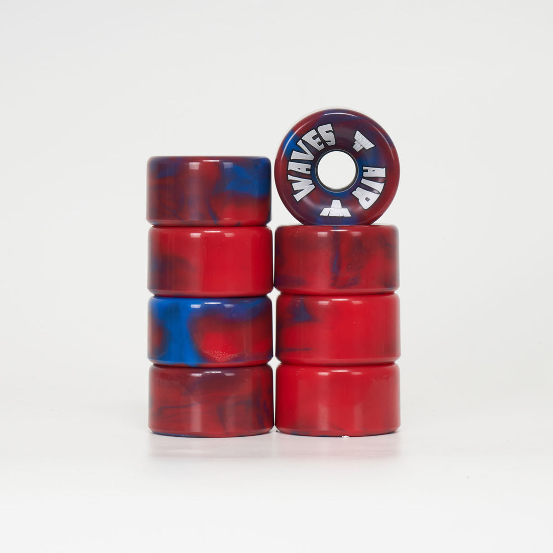Airwaves 65mm/78a Wheels - Red/Blue Marble – Loco Skates
