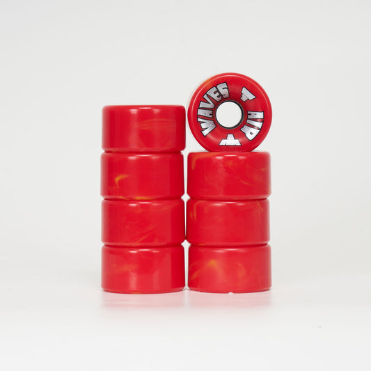 Airwaves 65mm/78a Wheels - Red/Yellow Marble