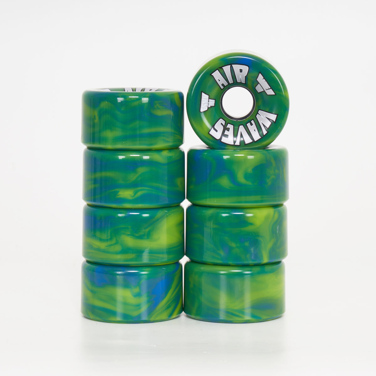 Airwaves - Green & Blue Swirl