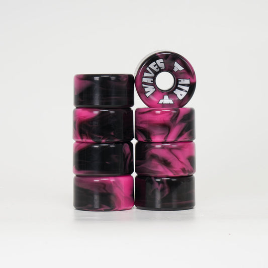 Airwaves - Pink & Black Swirl - Loco Skates