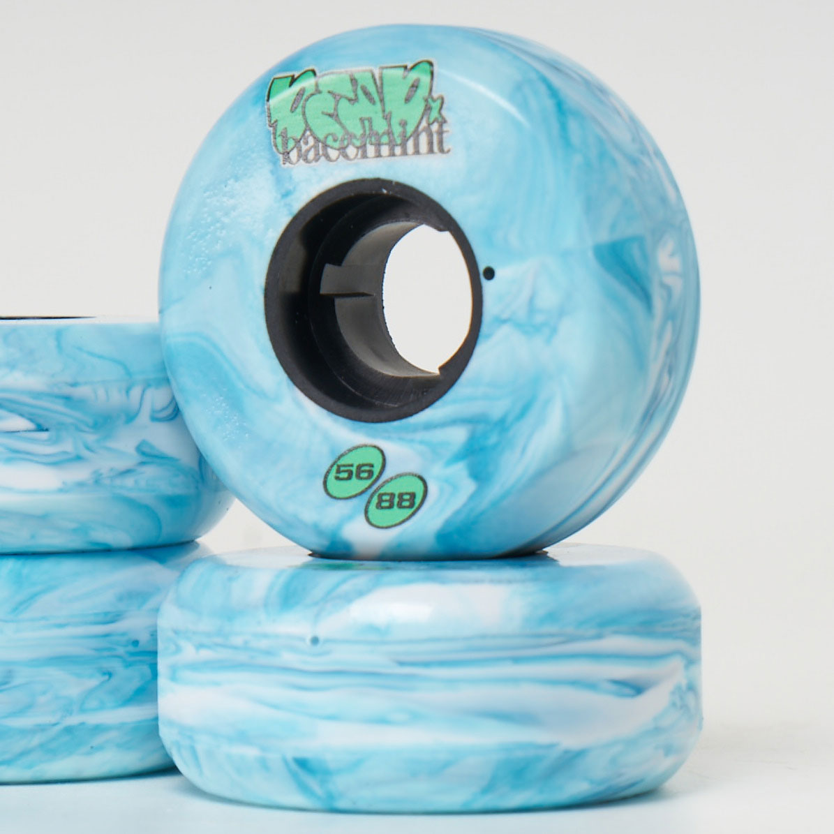 BACEDEAD Dead x Bacemint 56mm/88a Wheels - Blue Marble (4-Pack)