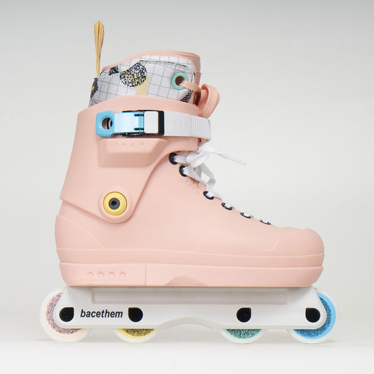 Bacethem THEM SKATES X BACEMINT 909 Pink Skates - with BACETHEM Intuition Liner