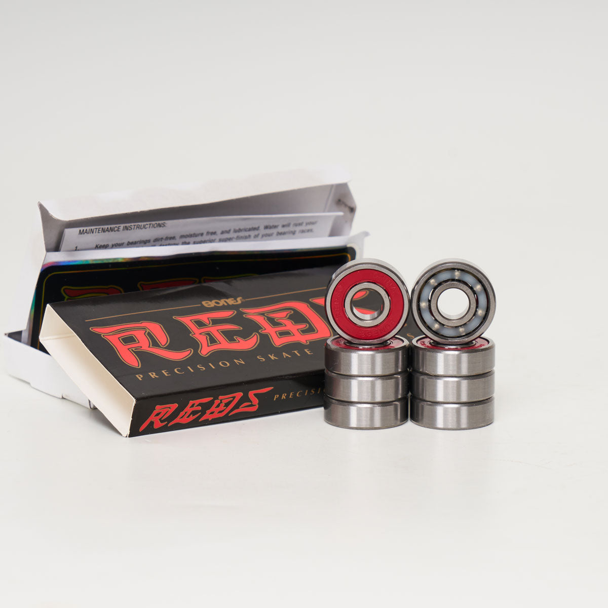 Bones Reds Bearings - 8 Set - Loco Skates