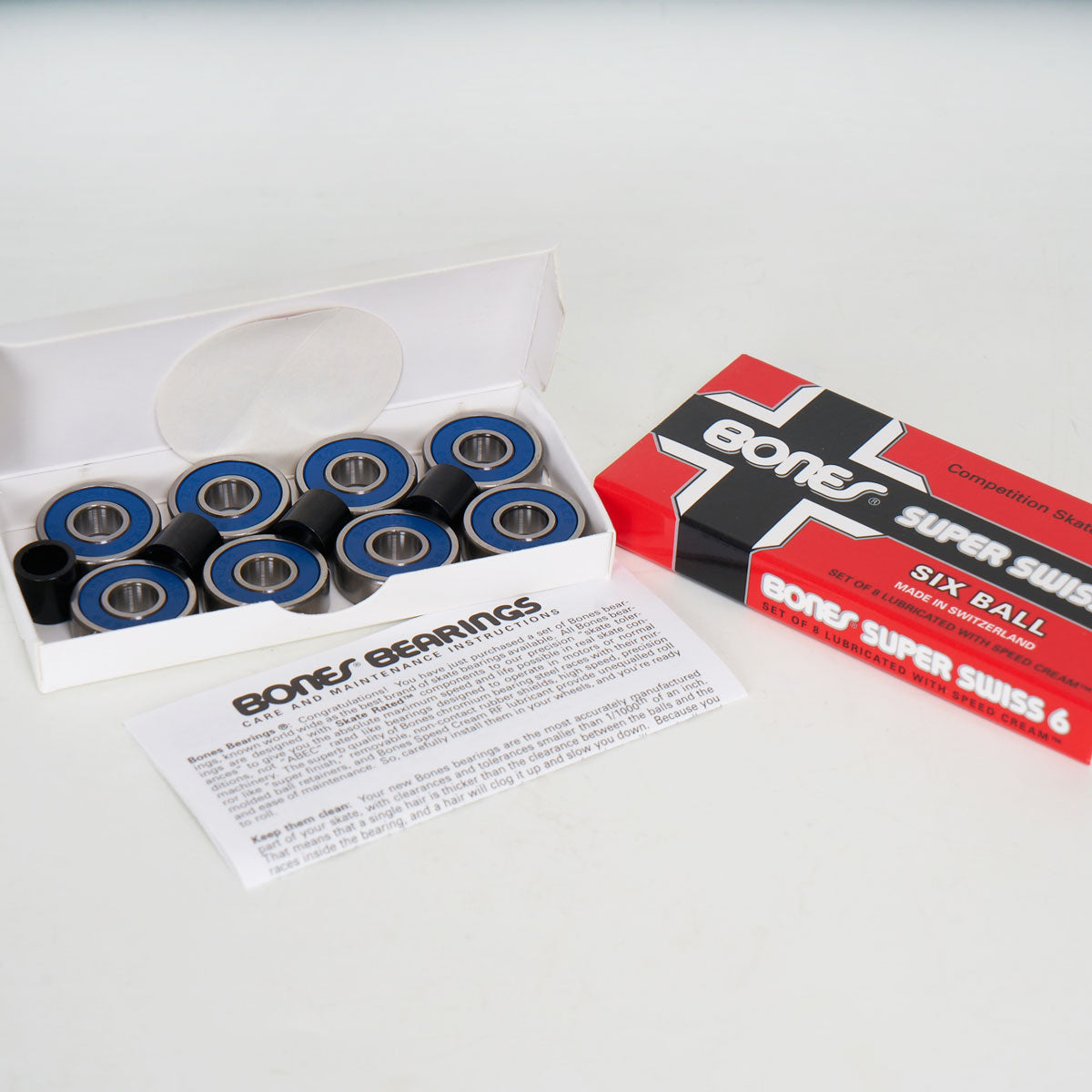 Bones Super Swiss 6 Ball Bearings - 8 Set