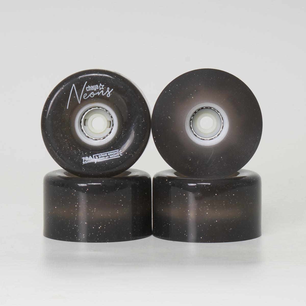 Chaya LED 65mm/78a Wheels - Black/Glitter