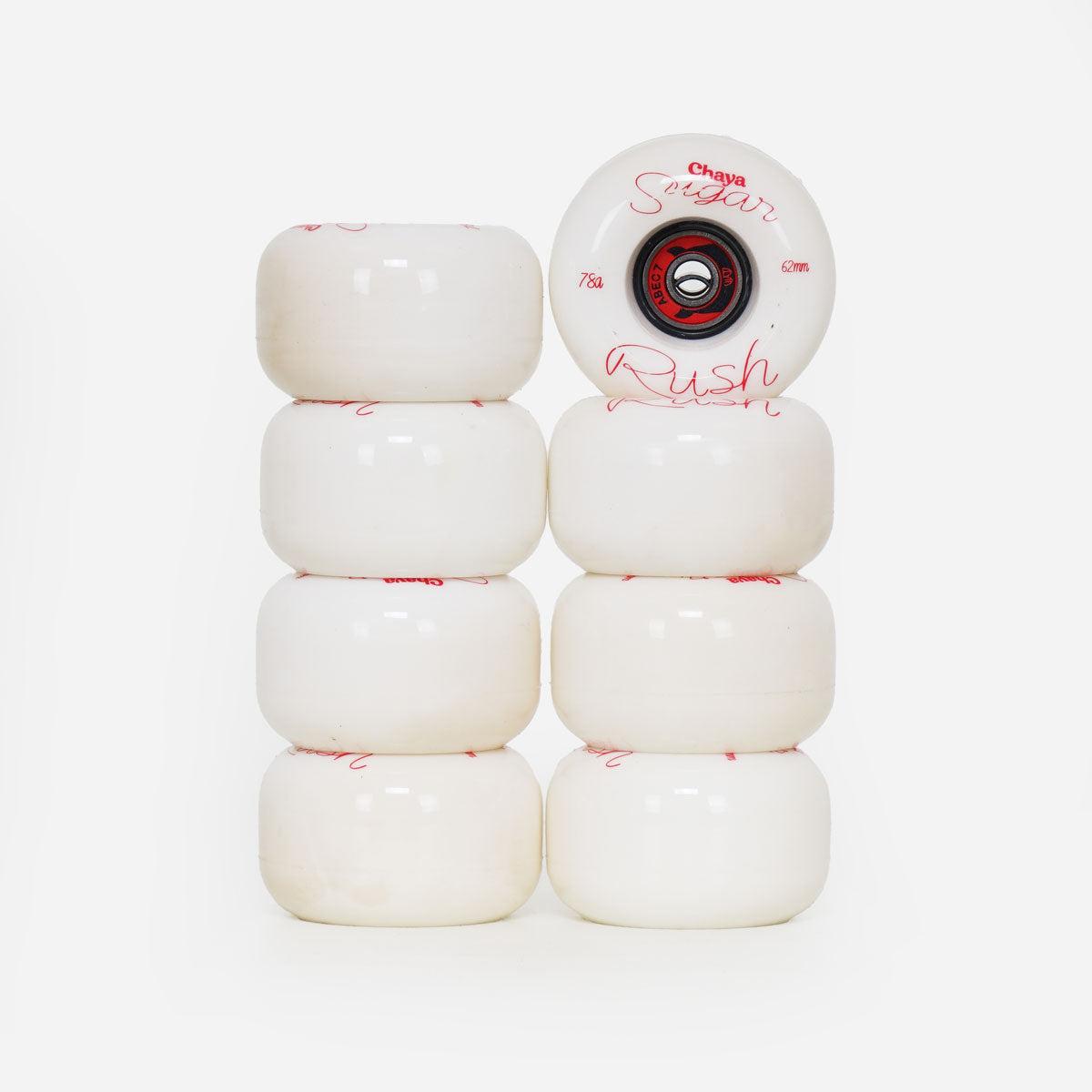 Chaya Sugar-Rush 59mm/92a Wheels and Bearings - Red (8-set)