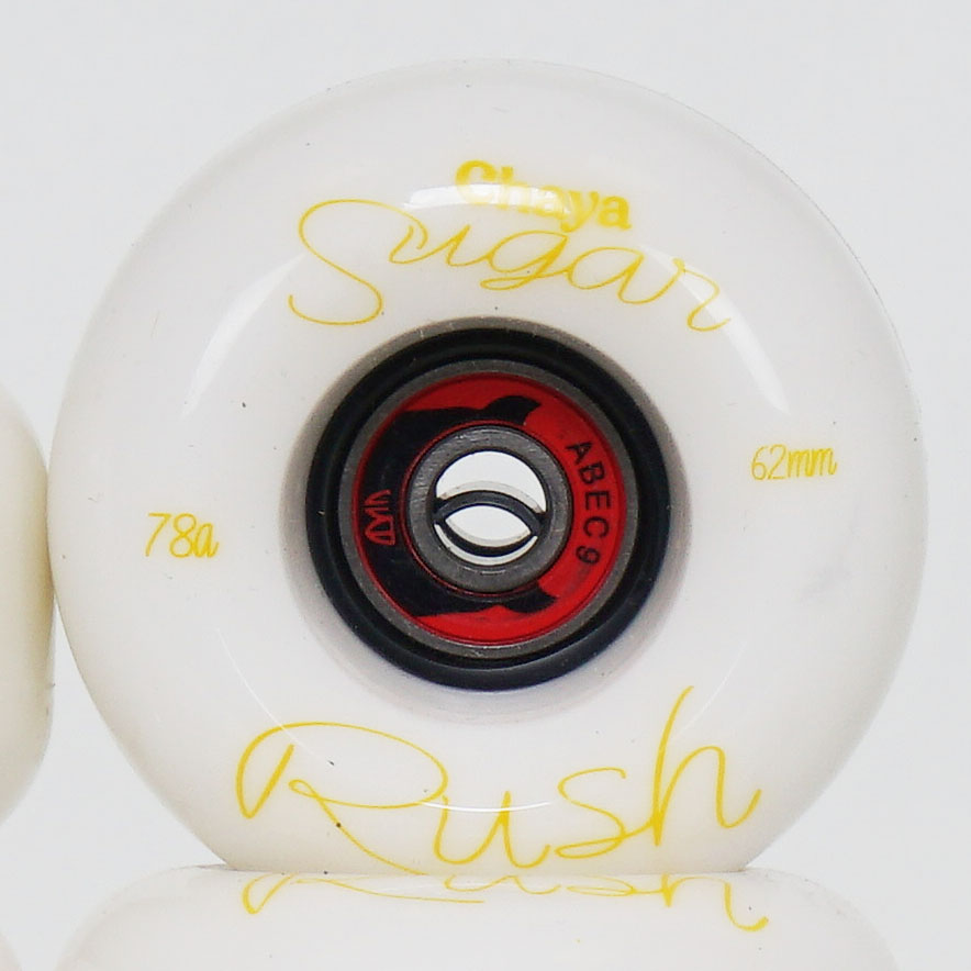 Chaya Sugar-Rush 59mm/92a Wheels and Bearings - Yellow (8-set)