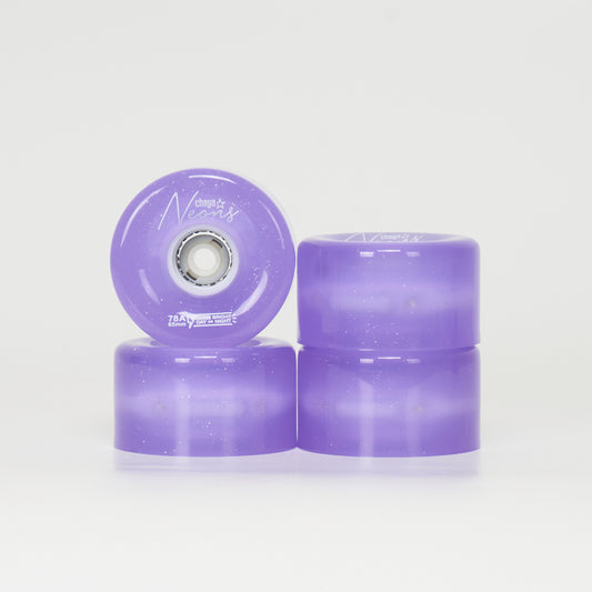 Chaya LED 65mm/78a Wheels -  Purple/Glitter