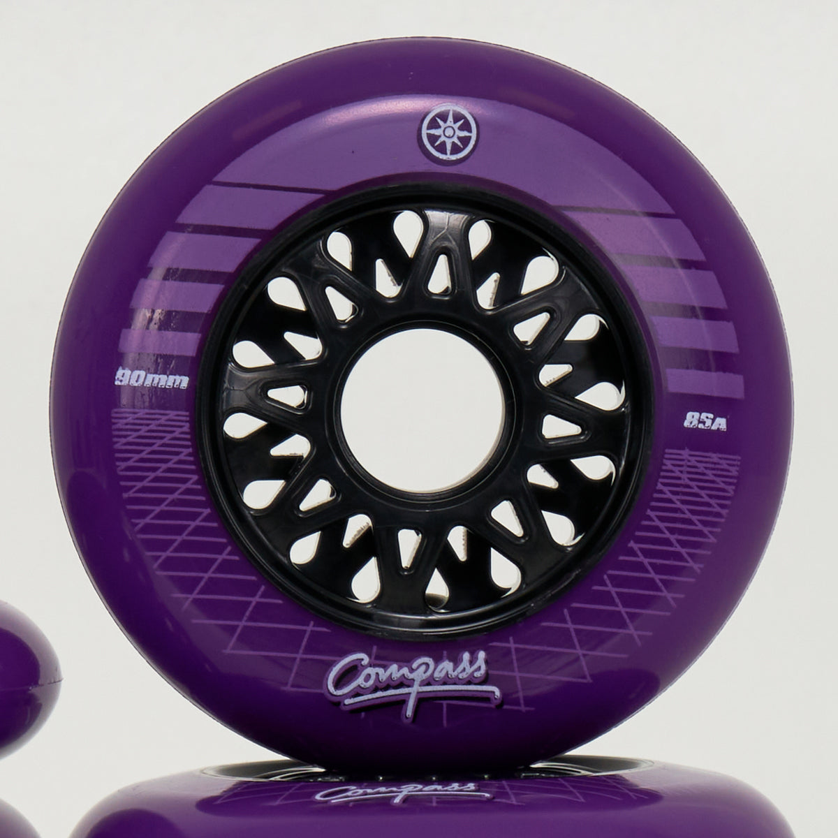 Compass Synthwave 90mm Wheels - Purple (8-Set)