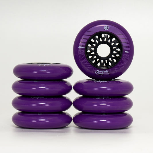 Compass Synthwave 90mm Wheels - Purple (8-Set)