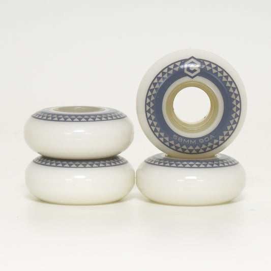Chroma Team 58mm 90a Wheels - White (4-Set)