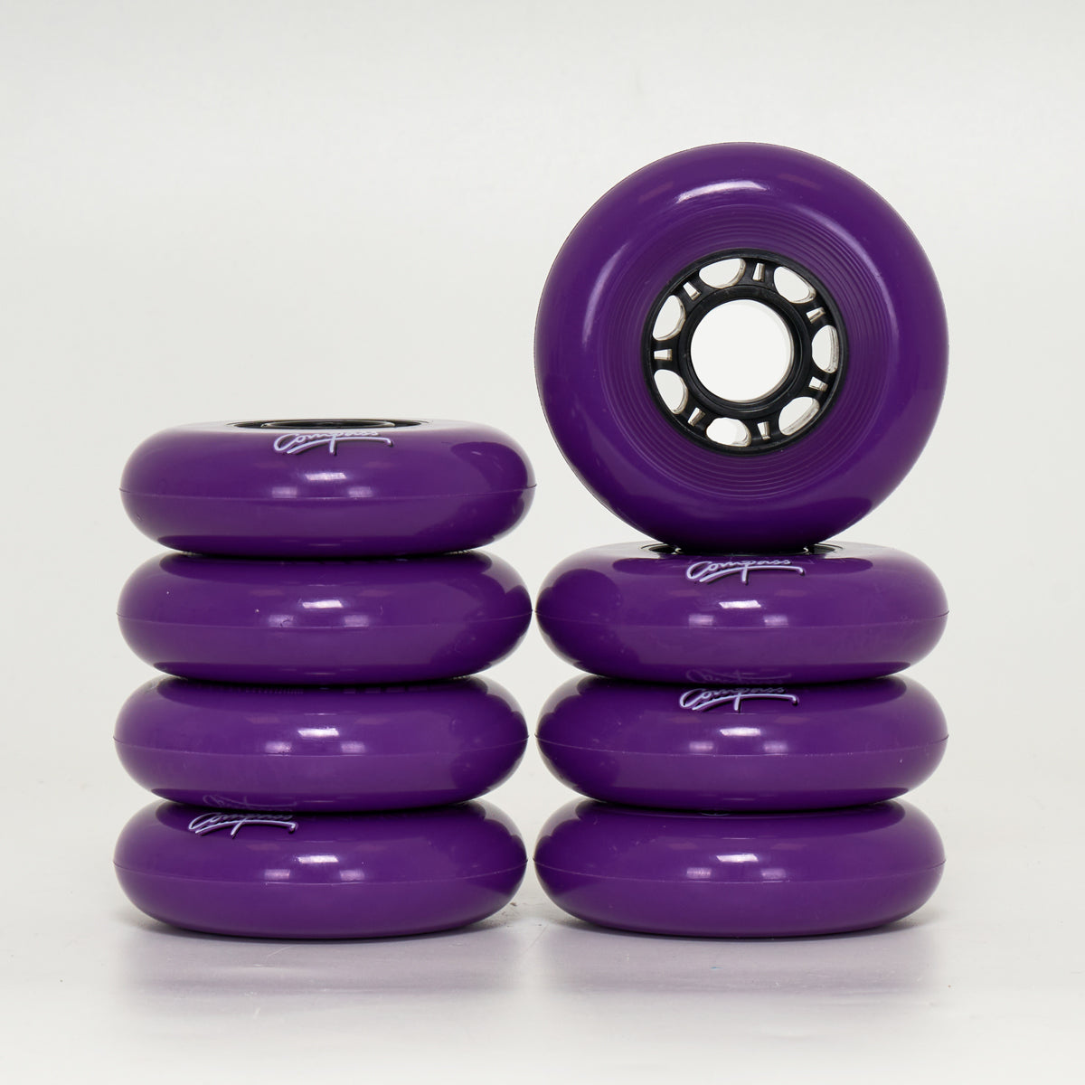 Compass Synthwave 80mm Wheels - Purple (8-Set)