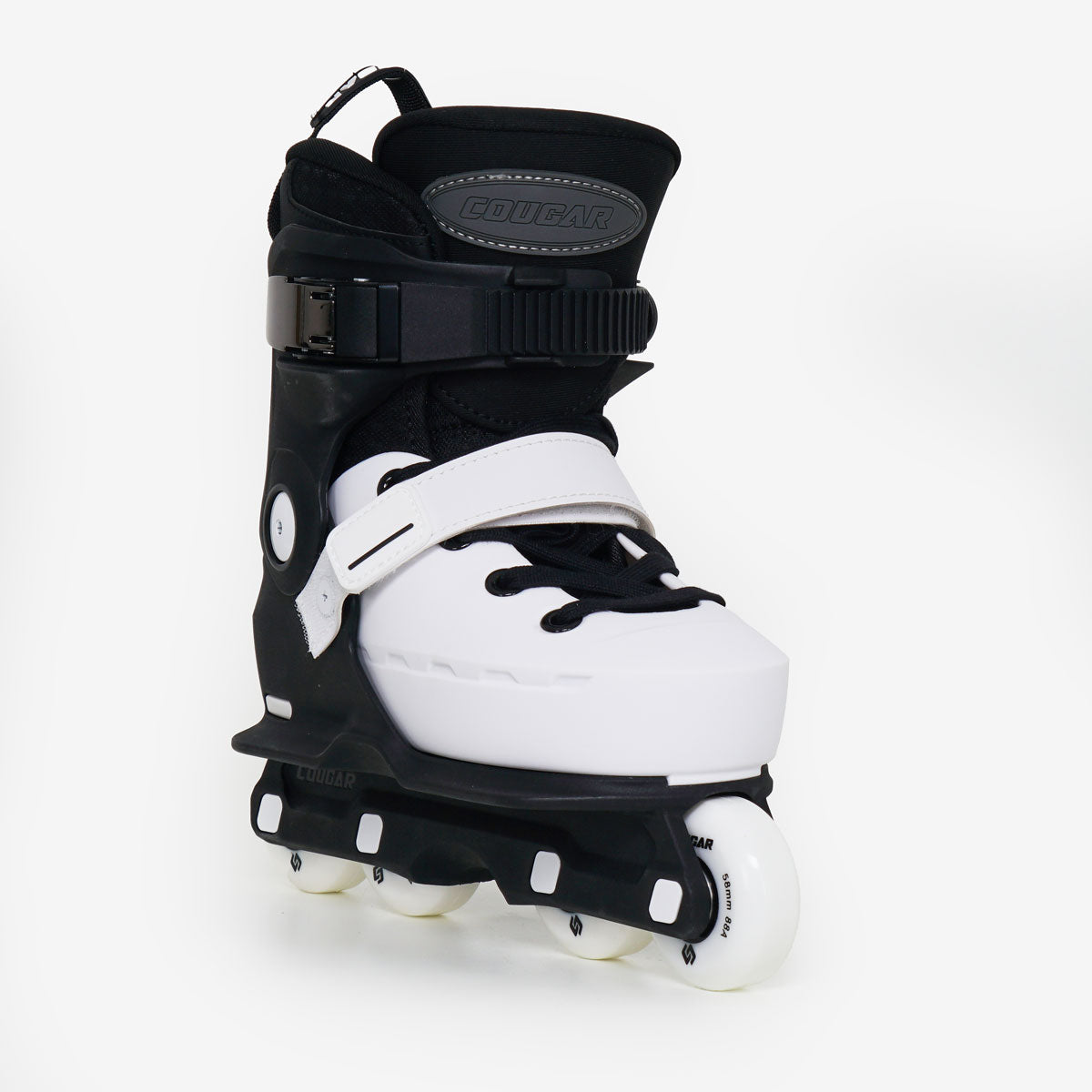 Cougar Kids Adjustable Aggressive Inline Skates - Black / White [MZS7003]
