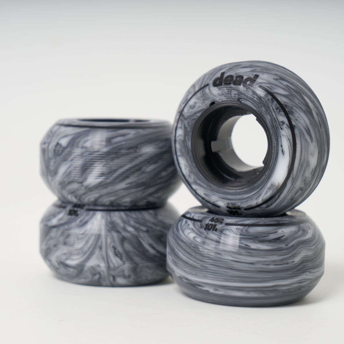 Dead 45mm 101a Anti-Rocker Wheels - Marble – Loco Skates